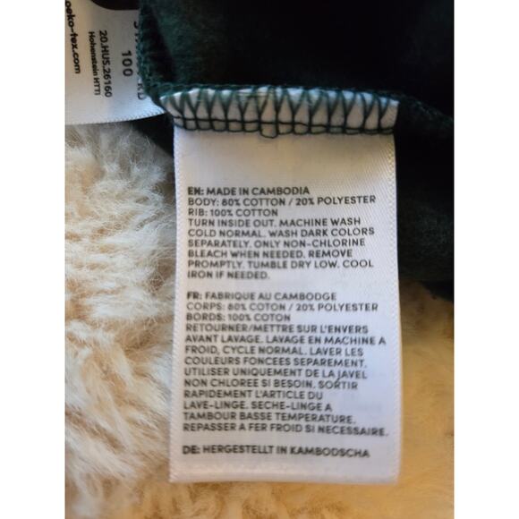 Lands End Green Crewneck Pullover sweatshirt size Small - Picture 5 of 5